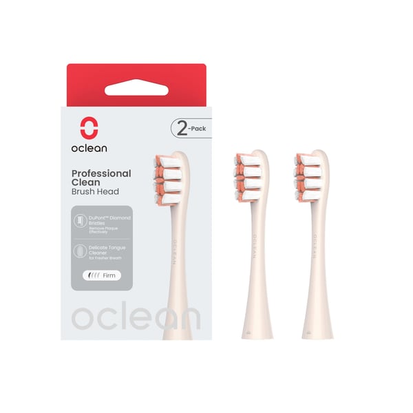 Oclean Børstehoved Professional Clean 2-Pak Gylden