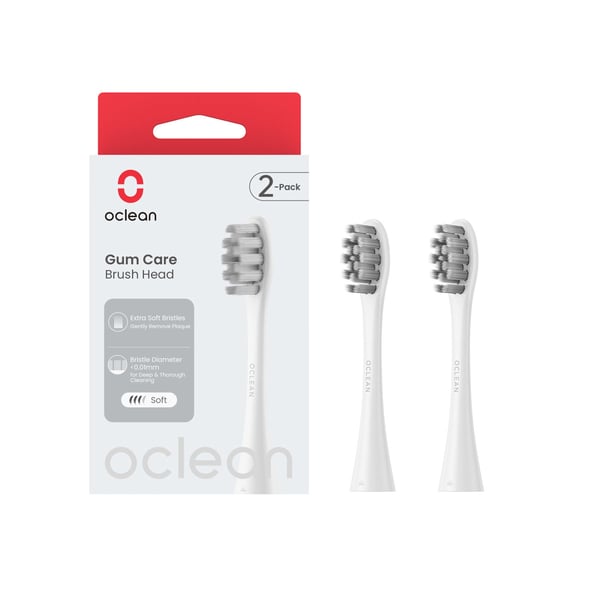 Oclean Børstehode Gum Care 2-Pakk Hvit