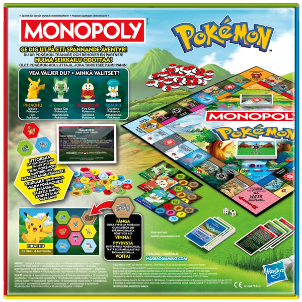 Hasbro gaming Lautapeli Monopoly Pokemon (SE/FI)