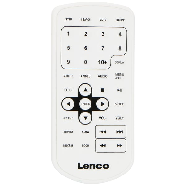 Lenco Bærbar 9" dvd-afspiller med USB-hovedtelefoner og monteringsbeslag Pink