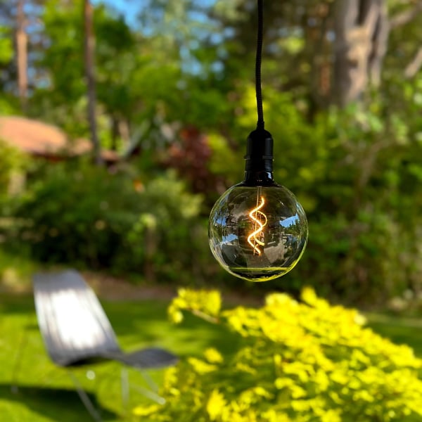 LightsOn Penny Pendellampa Gravity + DecoBulb XL Smoke