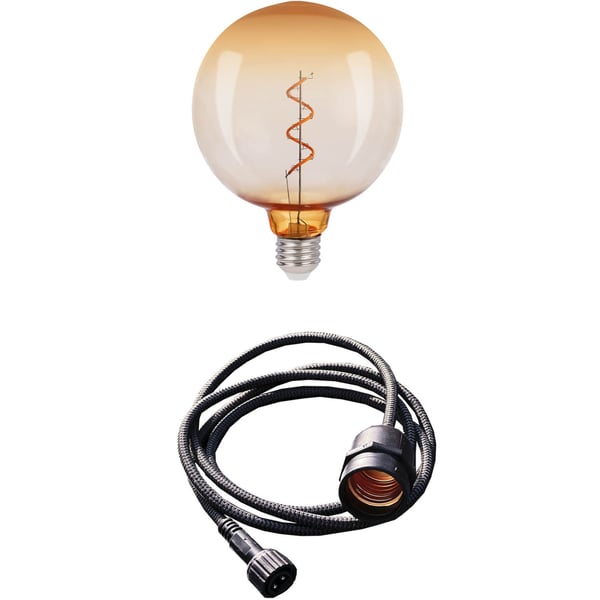 LightsOn Penny Pendellampa Gravity + DecoBulb XL Vintage