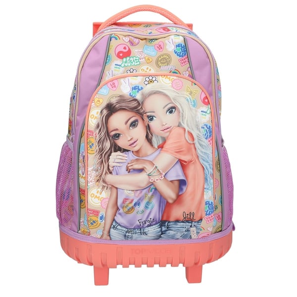 TOPModel TOPModel Skolesekkvogn GIRL POWER - Beige, Lilac, Coral - 34x24x50 cm (413286)