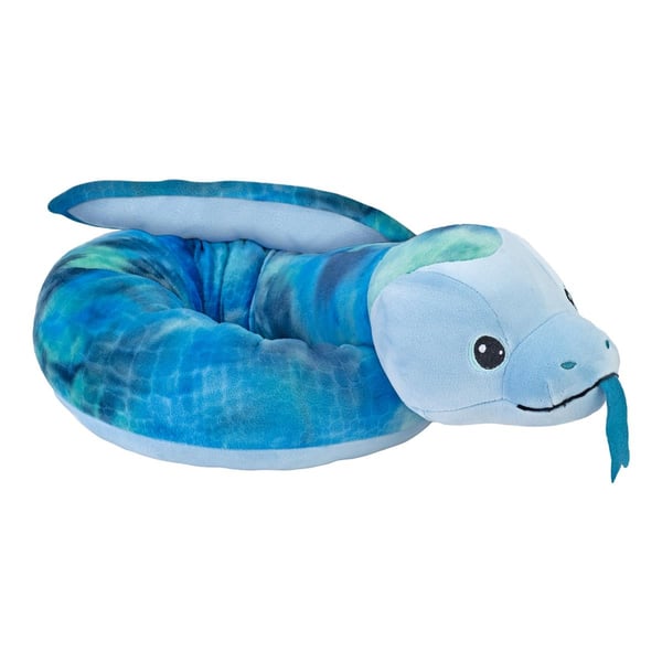 Wild Republic Bamse Squishy Snakes 132 cm Blå