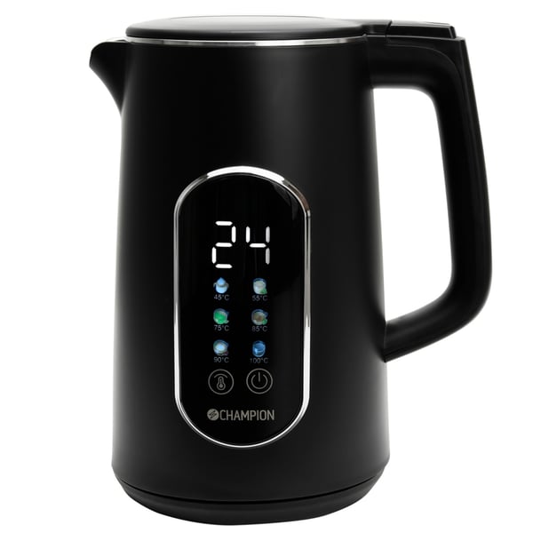 Champion Vattenkokare Digital Temp Varmhållning 1,7L VK800 Mattsvart