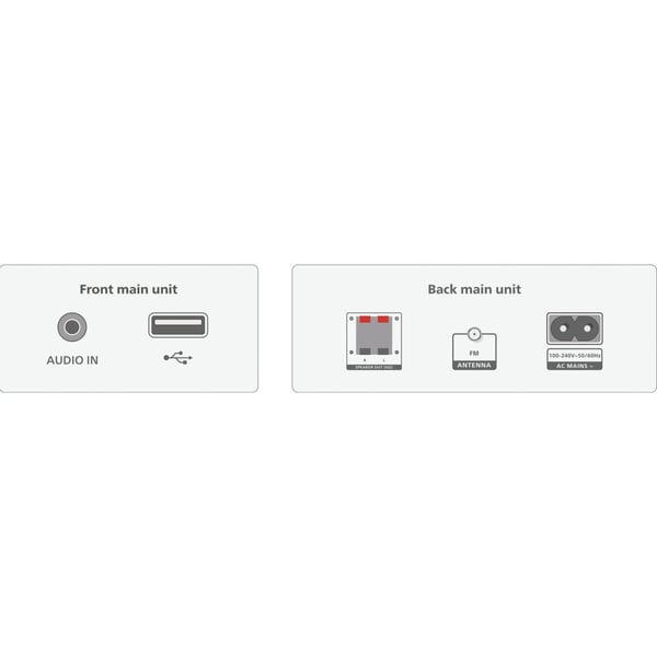 Philips Musik-anläggning Radio CD USB Bluetooth TAM3205MKII/12 Svart/Silver