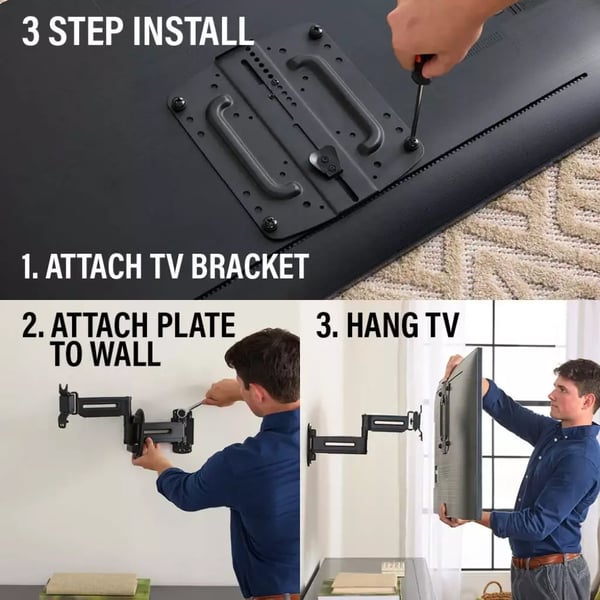 SANUS TV-ophæng 4D Max Vesa 200x200 19"-43" Full Motion Sort