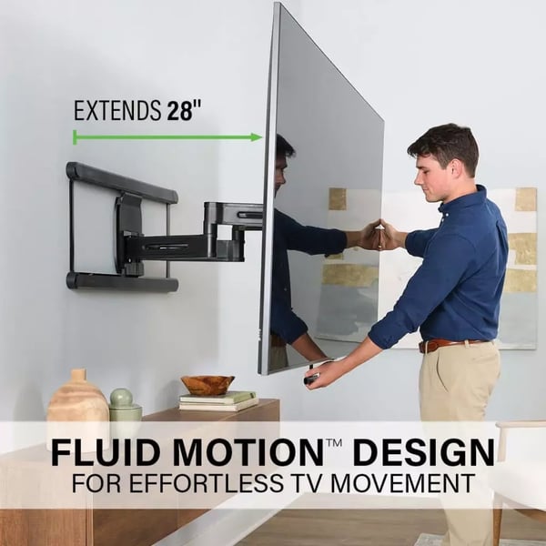 SANUS TV Feste 4D Max Vesa 600x400 42"-90" Full Motion Svart