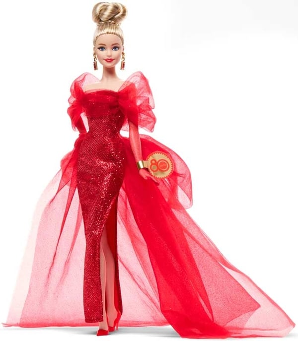 Barbie Mattel 80-års jubilæumsdukke (JBJ17)
