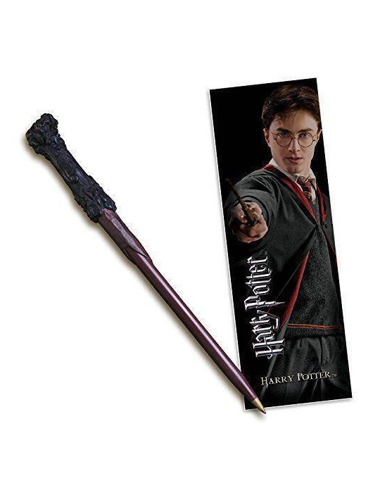 Noble Collection Harry Potter tryllestavpenn og bokmerke