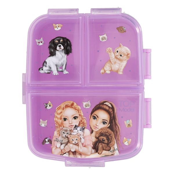 TOPModel Matboks XL KITTY og DOGGY - Lilla - XL