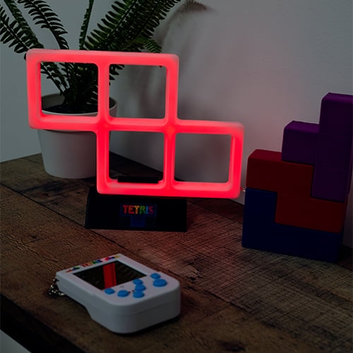 Tetris Punainen neonvalo - punainen - 21cm x 14cm