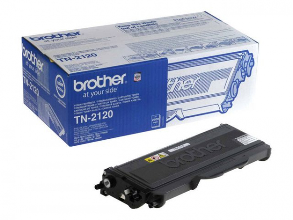 Brother TN2120 BK (svart) toner 2600 sider (1 stk.)