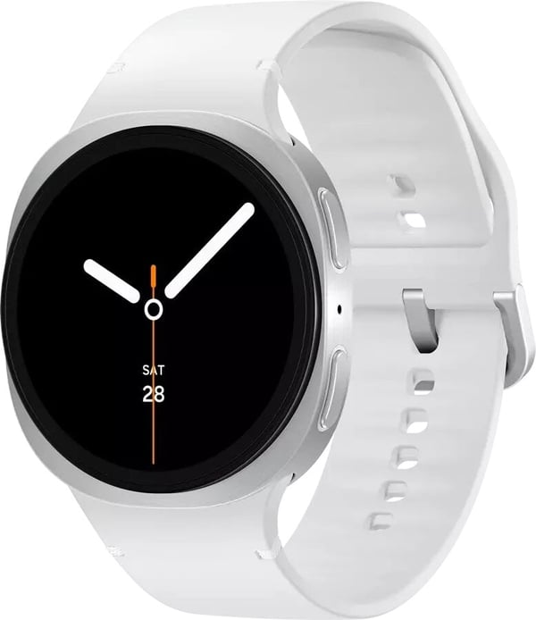 Samsung Galaxy Watch8 40mm LTE E-sim - Silver Ny, men förpackningen har öppnats.