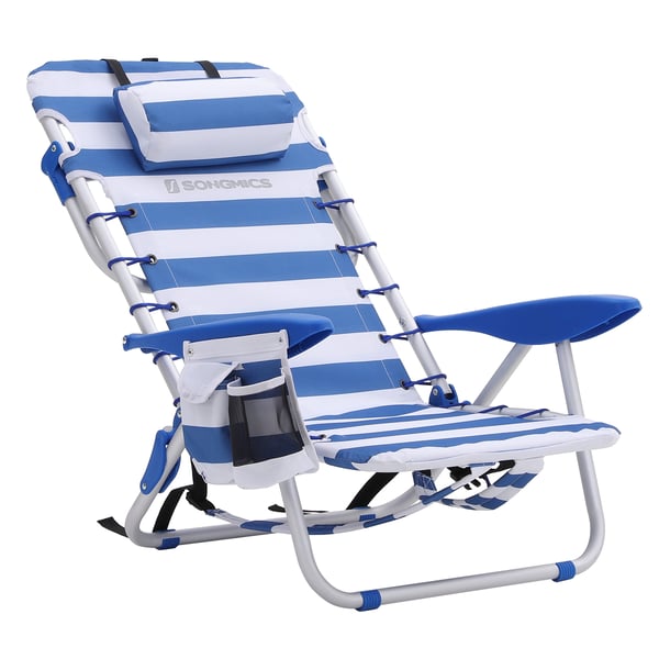 Strandstol, 63x68x75 cm, Blå