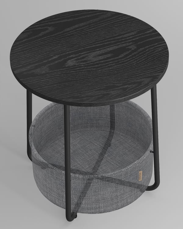 Sidebord, 45x50 cm, Hvid, Star