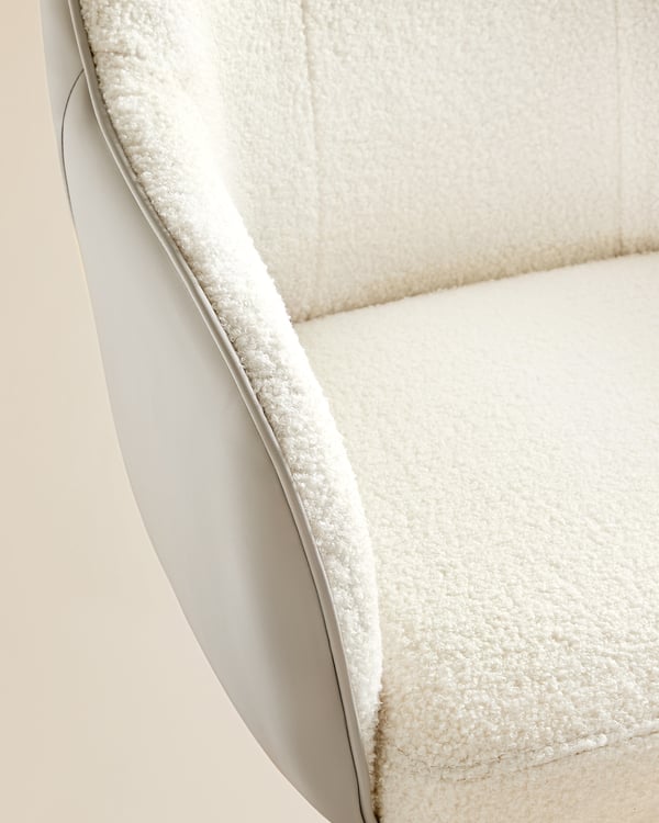 Toimistotuoli, 60.8x58x86-96 cm, Beige