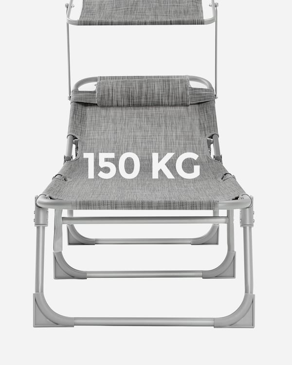Solstol, 53x193x29,5 cm, Grå