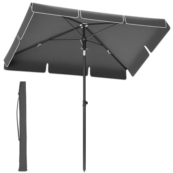 Altanparasol, 200x125x240 cm, Grå