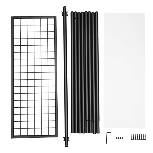 Vaateripustin, 92.5x33.5x153 cm, Musta