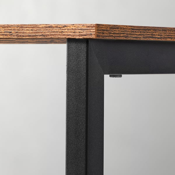 Bogreol, 120x33x80 cm, Brun og Sort