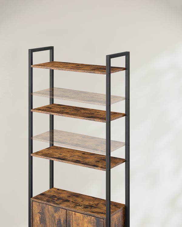 Bogreol, 60x24x159,5 cm, Brun