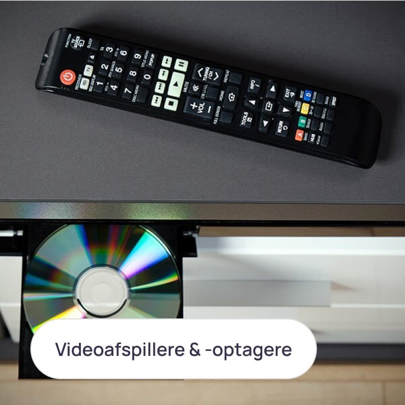 Videoafspillere & -optagere