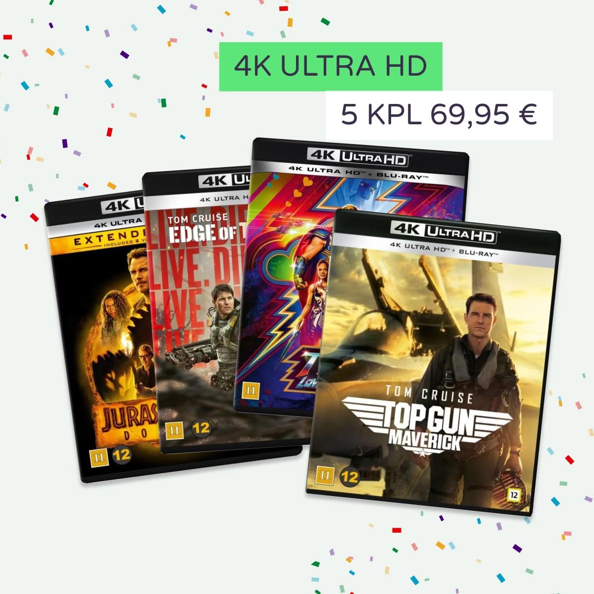Elokuvat juhlittavan hyvin hinnoin – alk. 4,95€