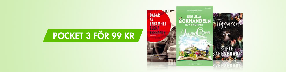 Pocketböcker 3 för 99 kr