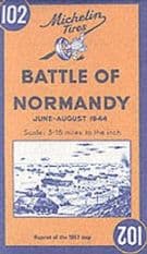 Michelin Map Battle of Normandy 102