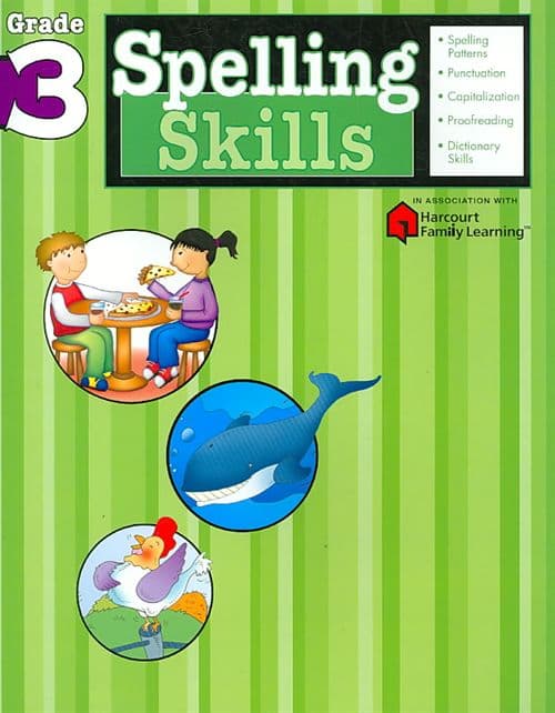 Spelling Skills Grade 3 (Flash Kids Harcourt Family Learning