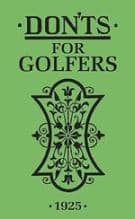 Don'ts for Golfers
