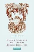 Psalm Culture and Early Modern English Literature