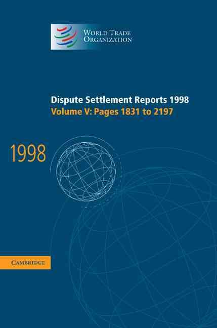 Dispute Settlement Reports 1998: Volume 5, Pages 1831-2197