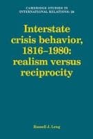 Interstate Crisis Behavior, 1816–1980