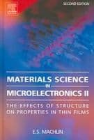 Materials Science in Microelectronics II