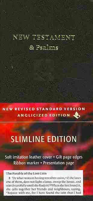 NRSV New Testament and Psalms, Black Imitation leather, NR012:NP