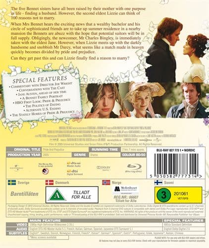 Ylpeys ja ennakkoluulo (Blu-ray)