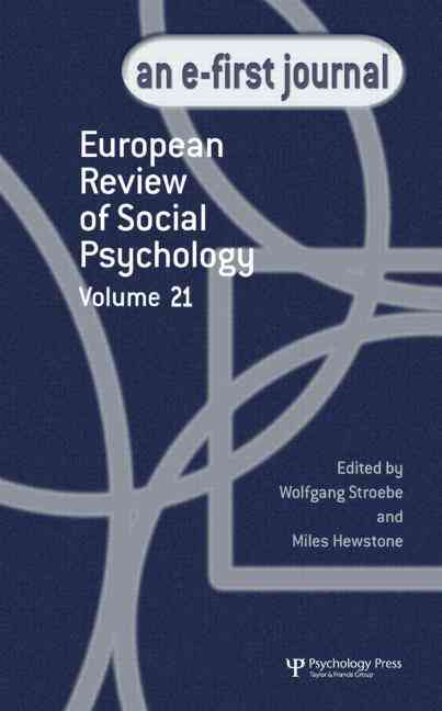 European Review of Social Psychology: Volume 21