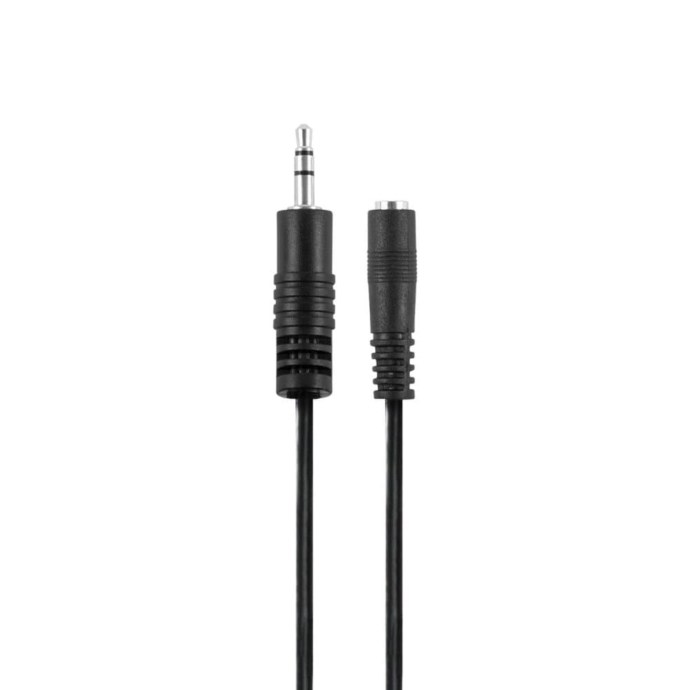 Ljudkabel 5,0 m, 3,5mm hane till 3,5mm hona. Förlängningskabel