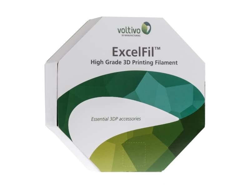 Voltivo ExcelFil, Polylaktidsyra (PLA), Röd, Universal, 0,05 mm, 1 kg, 3 mm