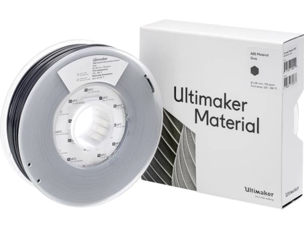 UltiMaker ABS - M2560 Gray 750 - 206127 Ultimaker Filament ABS-plast 2.85 mm 750 g Grå 1 stk