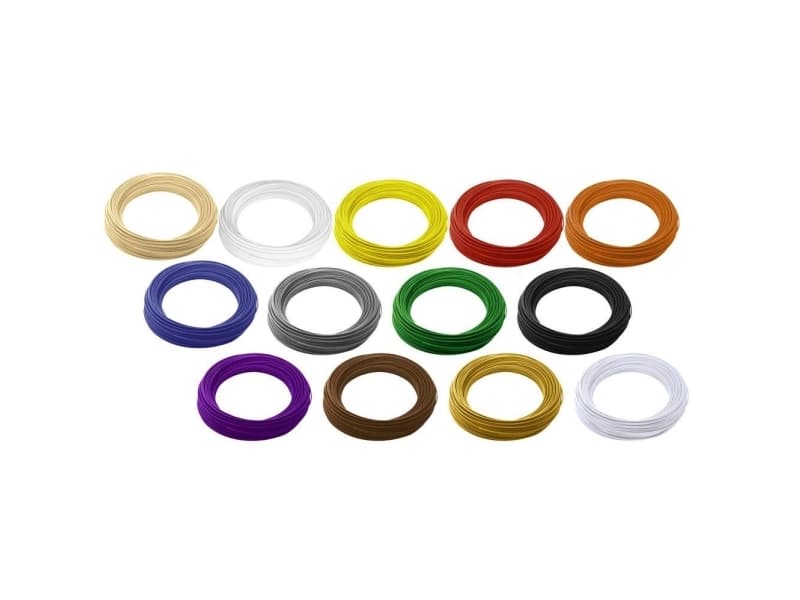 Filament-pakke Renkforce ABS-plast 1.75 mm Natur, Hvid, Gul, Rød, Orange, Blå , Grå, Grøn, Sort, Purpur, Brun, Guld, Sølv 650 g