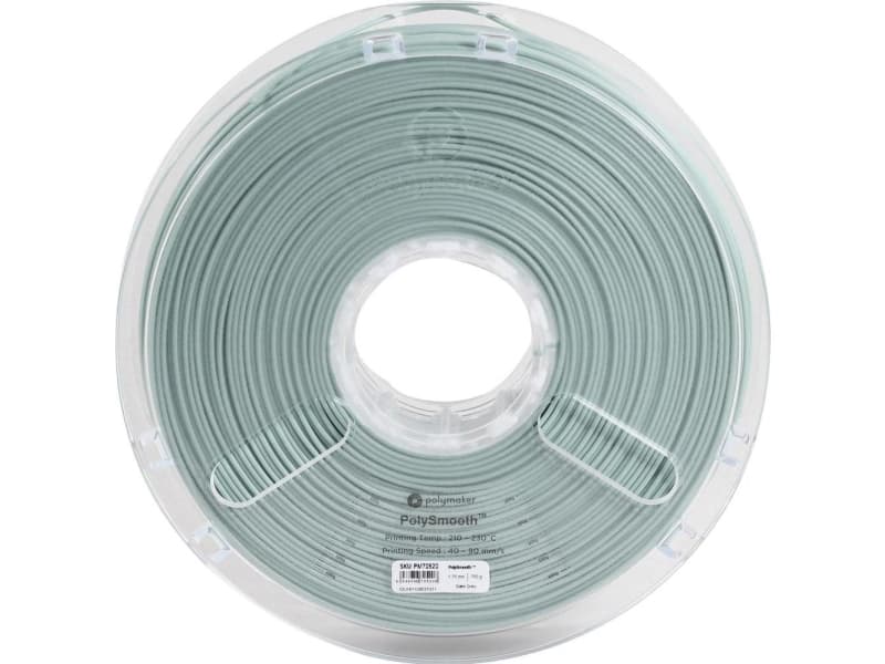 Polymaker 1612150 70520 Filament 1.75 mm 750 g Grå PolySmooth