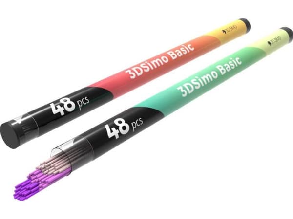 3D Simo PCL 4 Filament-pakke 50 g Pink, Lilla, Beige