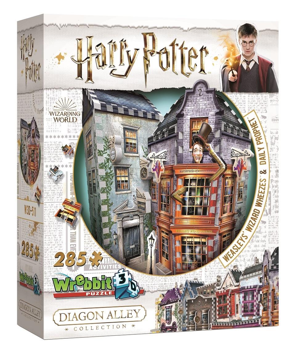 3D Pussel, Weasley's Wizard Wheezes & Daily Prophet, Harry Potter, Wrebbit