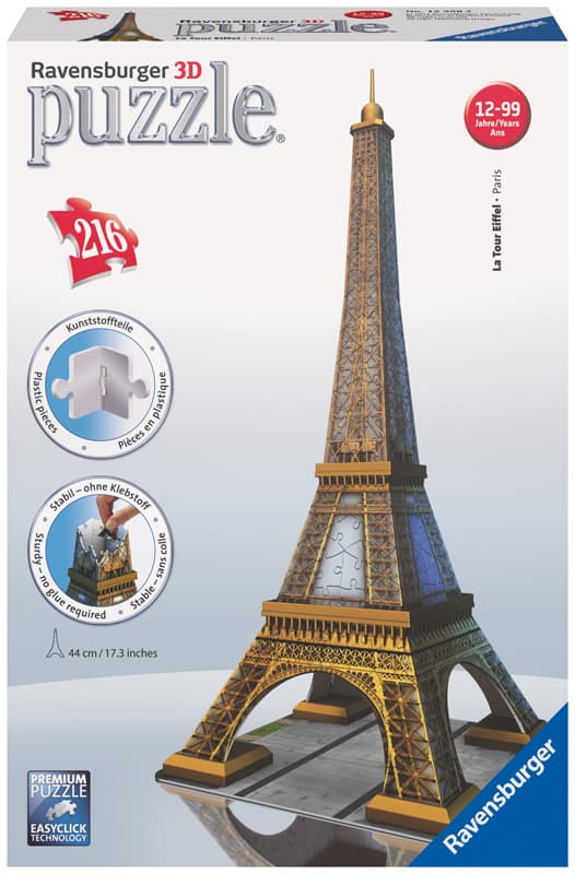 Eiffeltornet 3D Pussel, 216 Bitar, Ravensburger