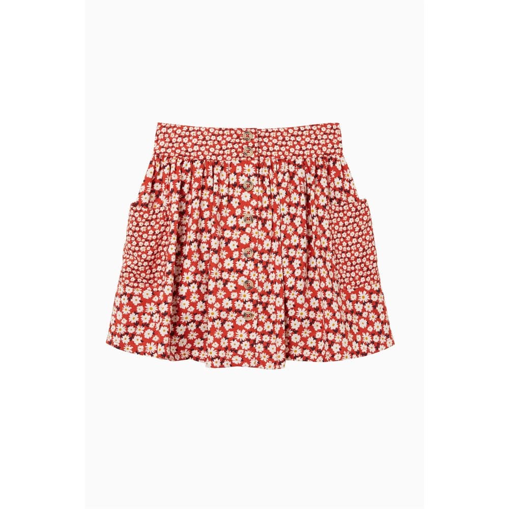 FatFace Girls Daisy Button Thru Skirt