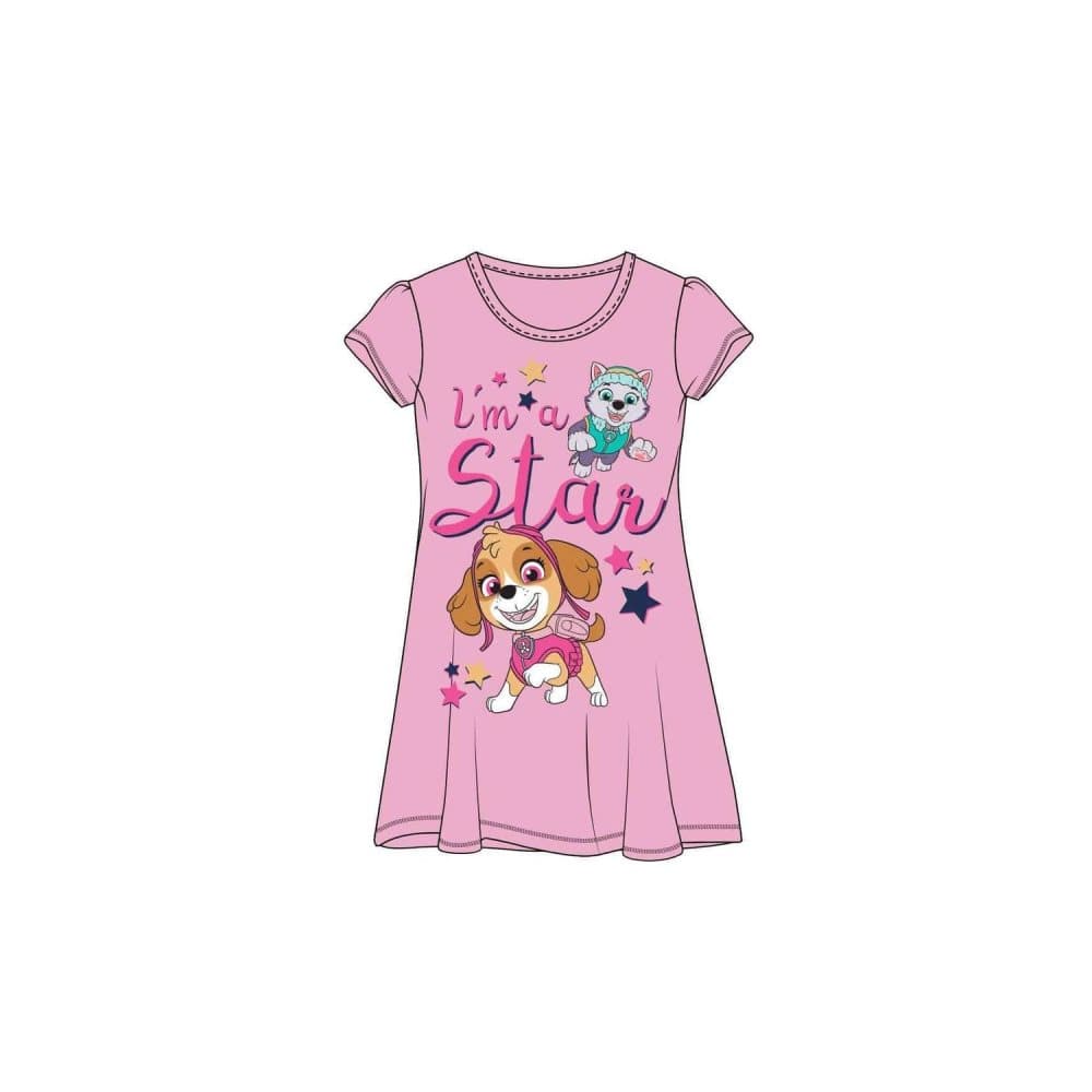 Paw Patrol "I'm a star" Nattkjole - Rosa