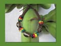 Miniatyrbild 1 av 2: Rastaarmband resin- & träpärlor